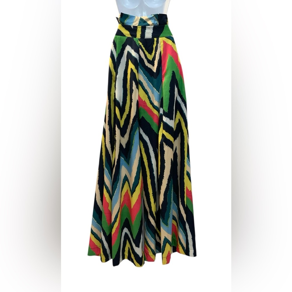 Gracia Women’s Wide-Leg Abstract Print Pants - Picture 2 of 7